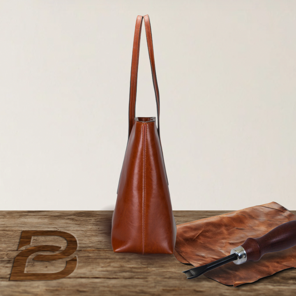 BERK | Shopper bag in classic smooth leather